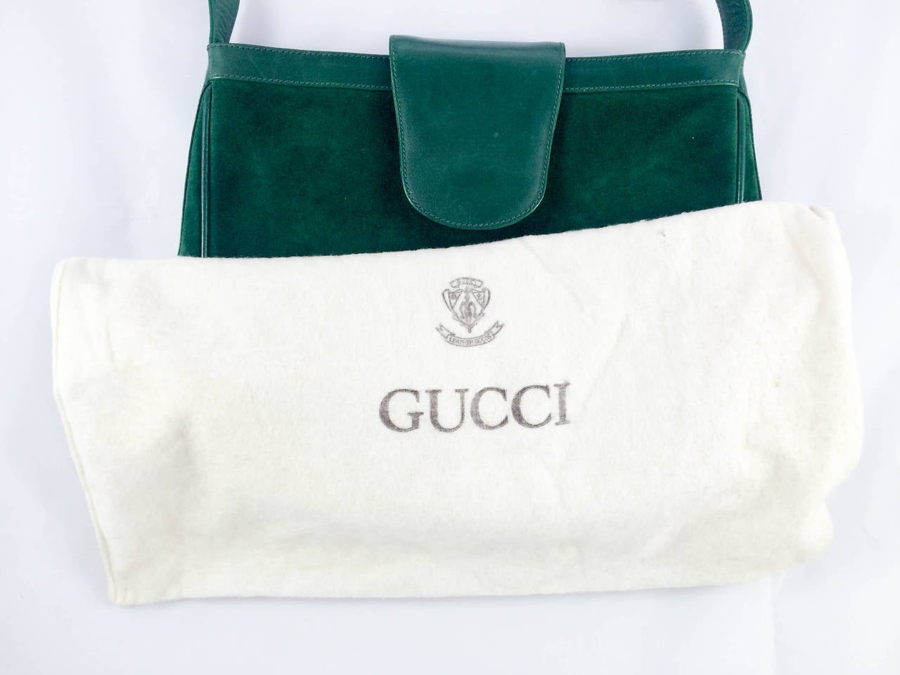 Rare Gucci Emerald Green Shoulder Bag - 1970s 5