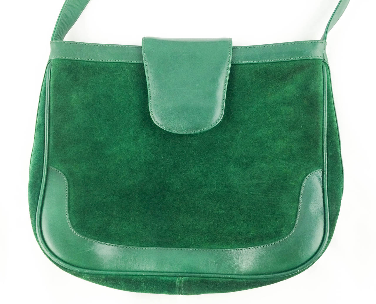 Women's Rare Gucci Emerald Green Shoulder Bag - 1970s