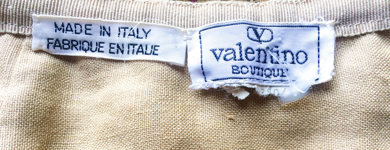 Valentino Fringed Linen Pants - 1990s 4