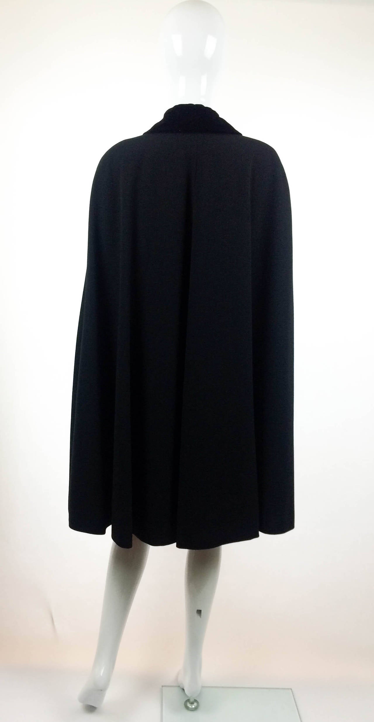black wool cloak