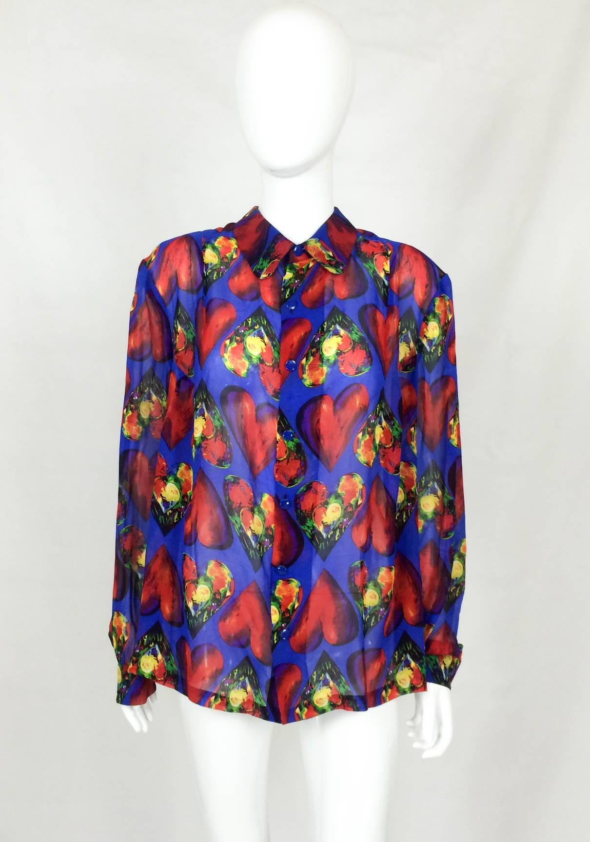 Versace Silk Shirt - 1997 In Excellent Condition For Sale In London, Chelsea