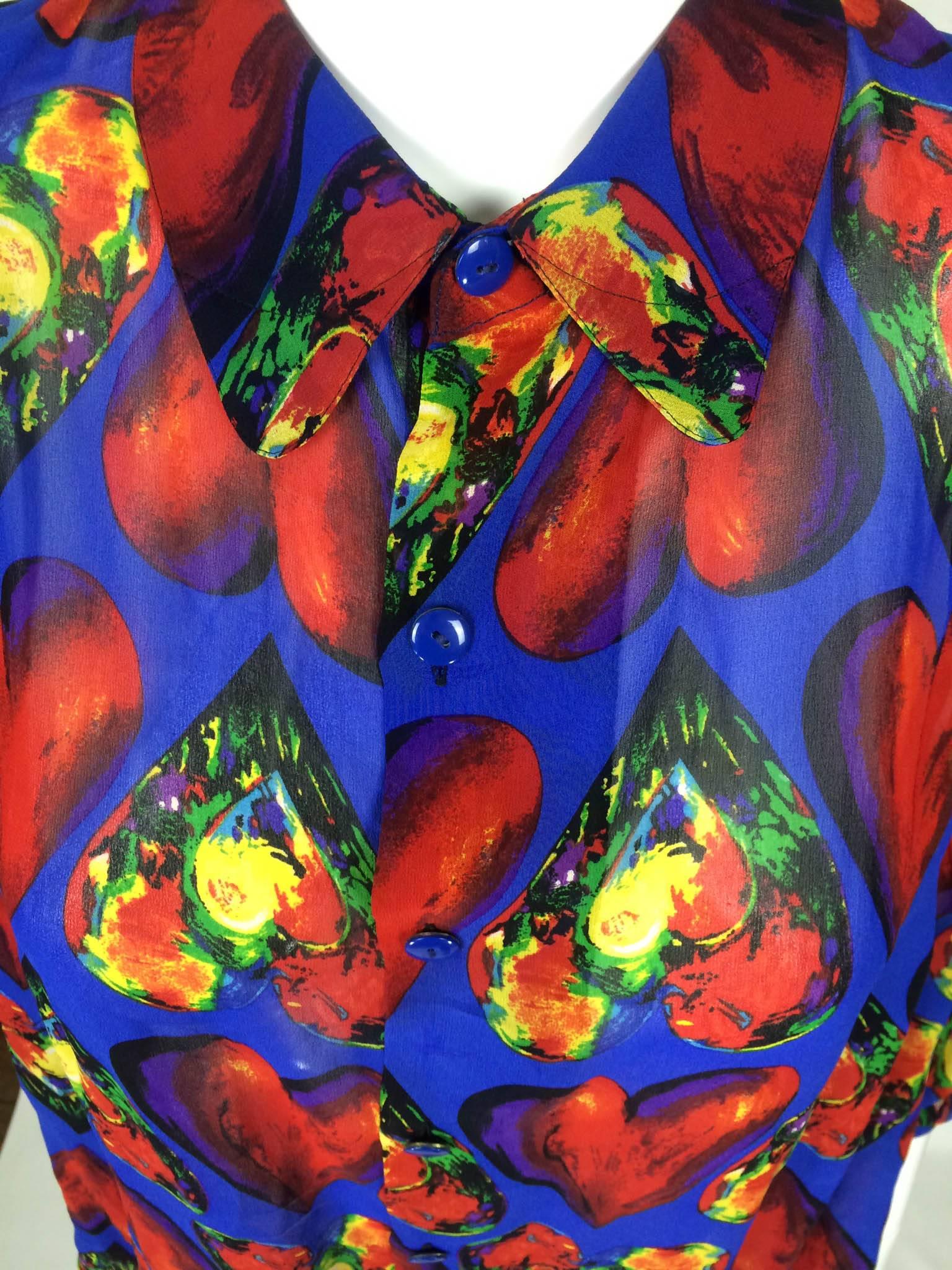 Versace Silk Shirt - 1997 For Sale 4