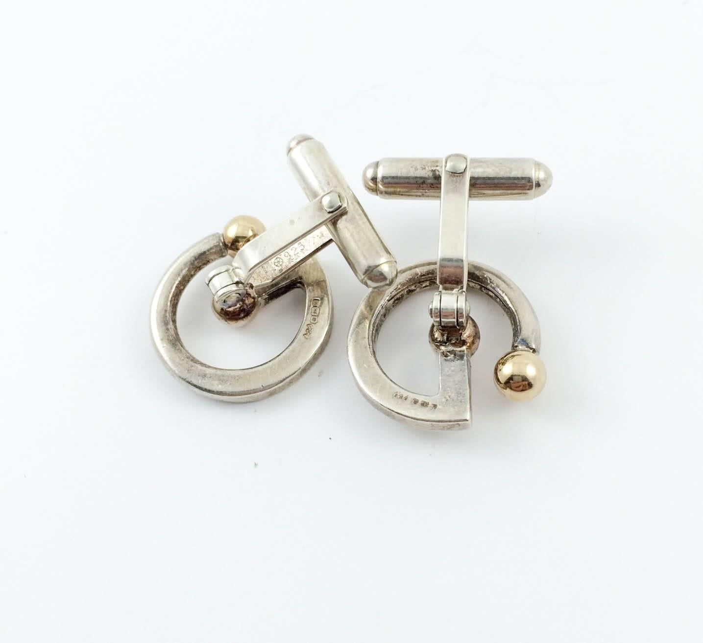 Vintage Silver Cufflinks - 1997 In Excellent Condition In London, Chelsea