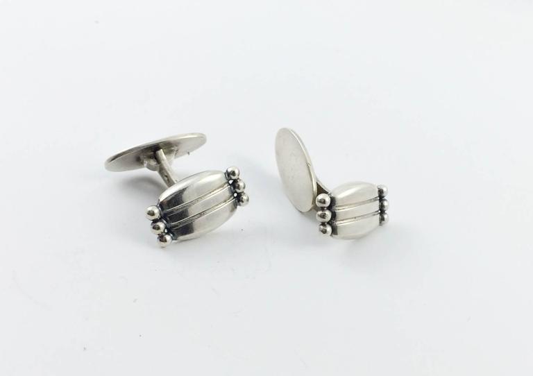 Clip Cravate Vintage WKR Années 1930 - Sterling Argent, Willy H. Jacob, Danemark, Hermann