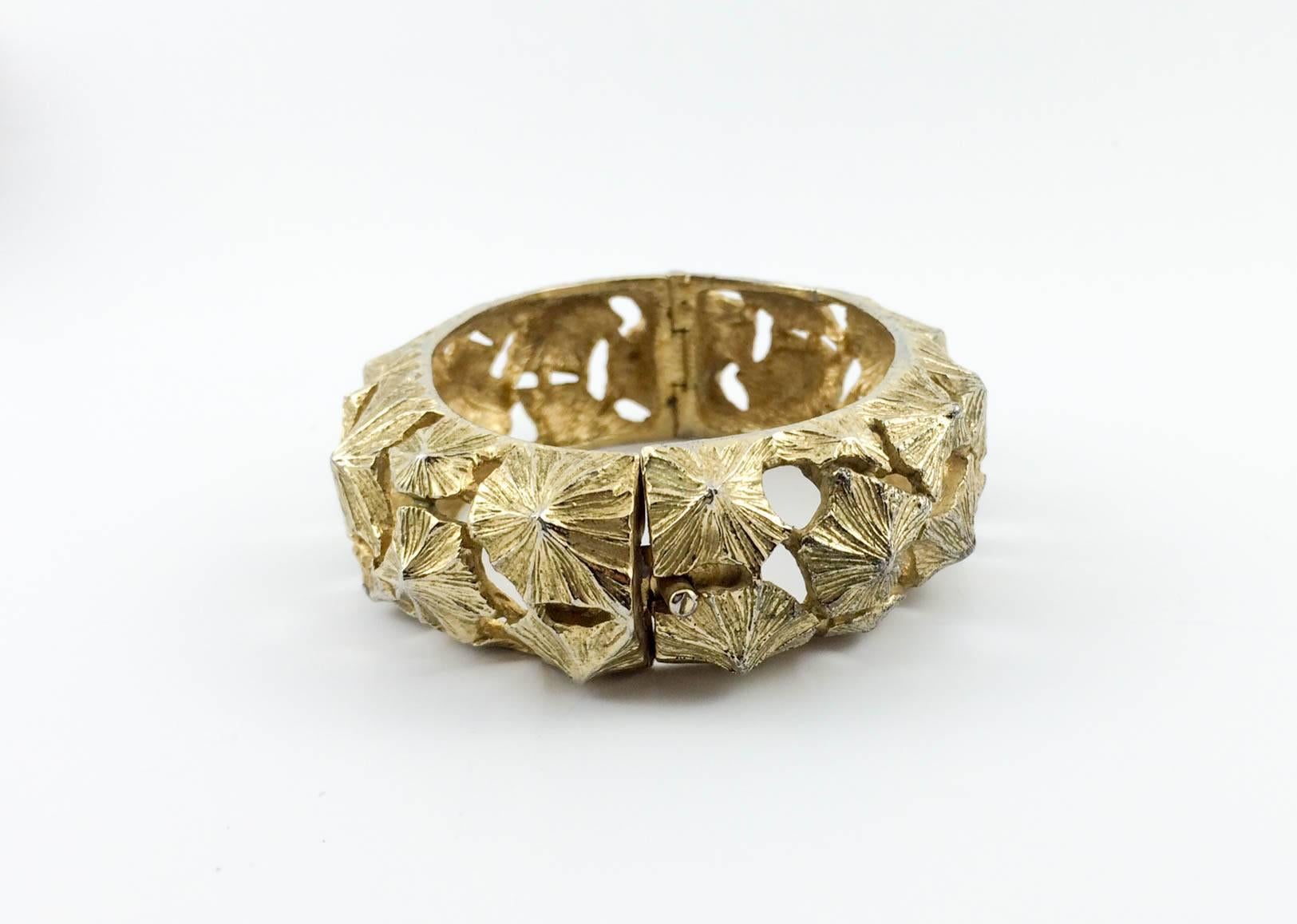 Women's Lanvin Gold-Tone Bracelet - 1970s For Sale