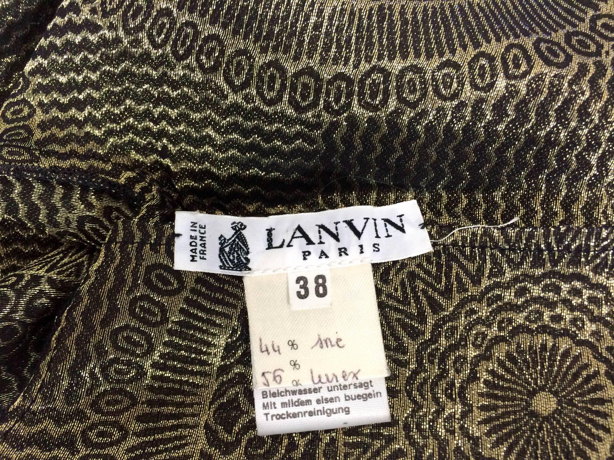 Lanvin Silk and Lurex Jacket - 1980s 5
