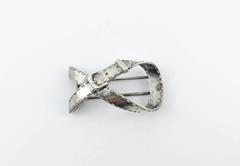 Hermes Silver 'Buckle' Brooch - circa 1950s