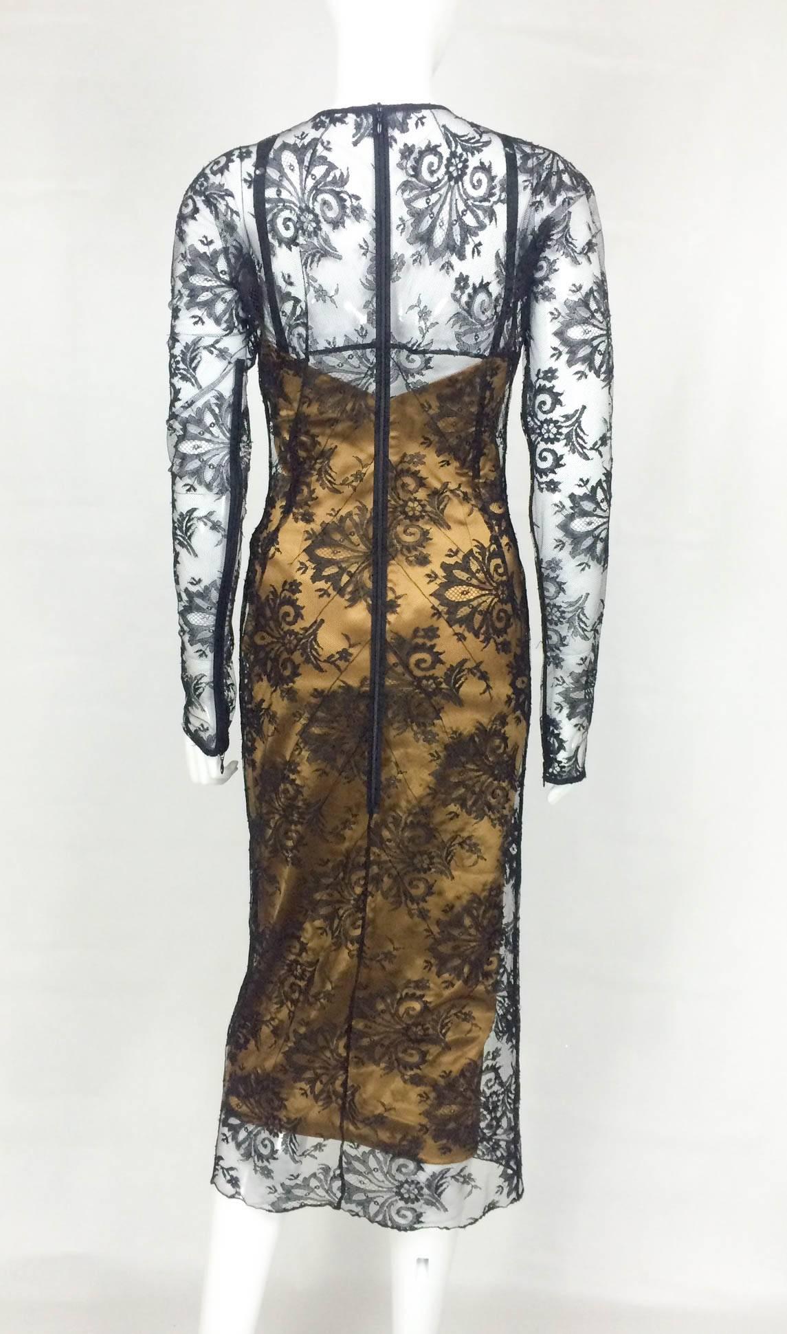 Women's Dolce and Gabbana Two-Piece Lace Dress For Sale