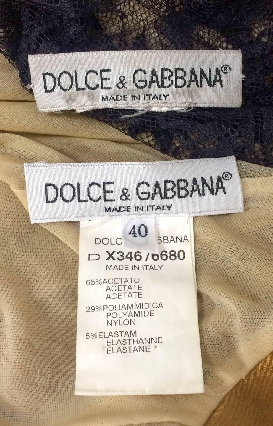 Dolce and Gabbana Two-Piece Lace Dress For Sale 4