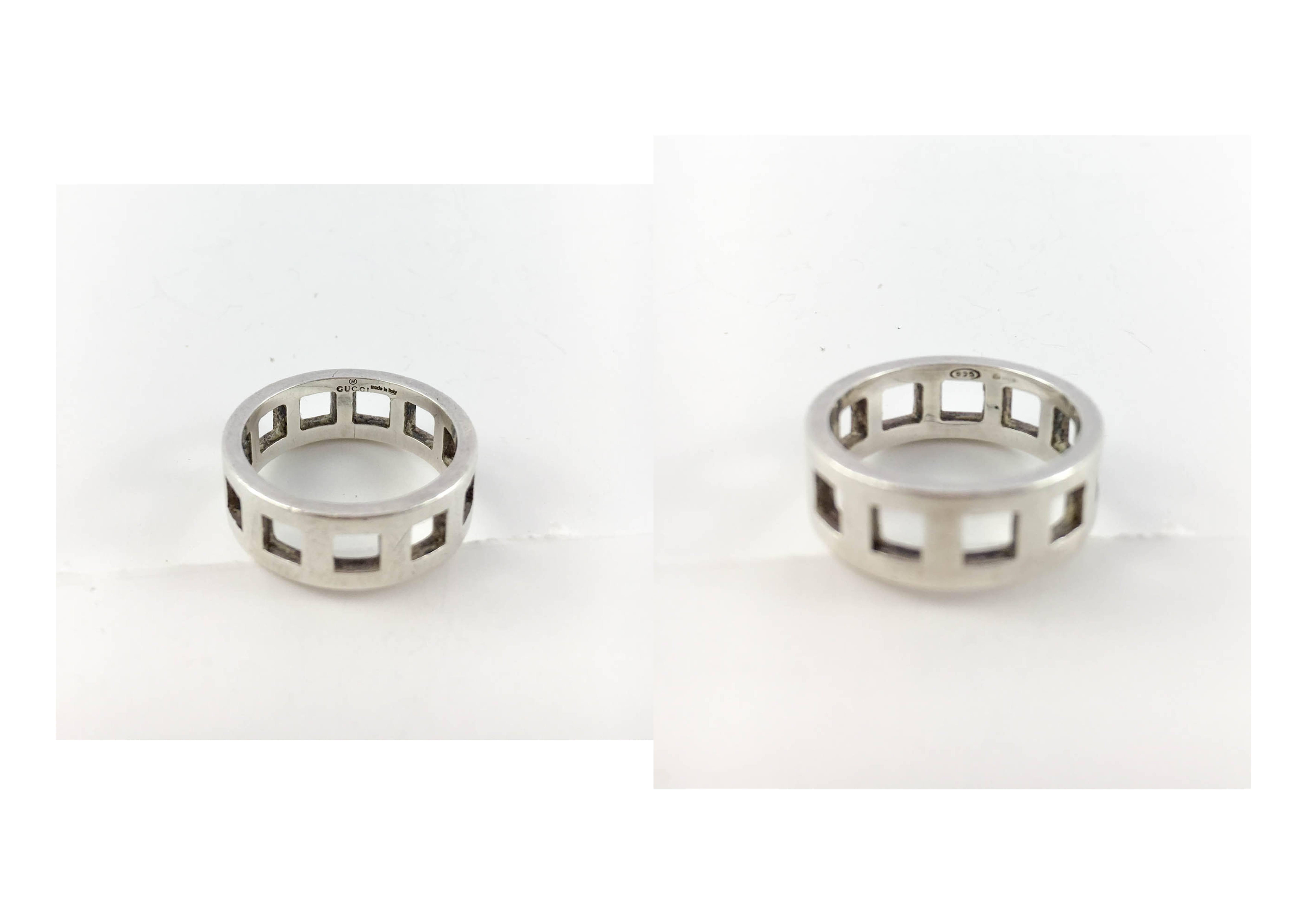 Gucci Silver Set (Bracelet and Ring) - 2000s For Sale 3