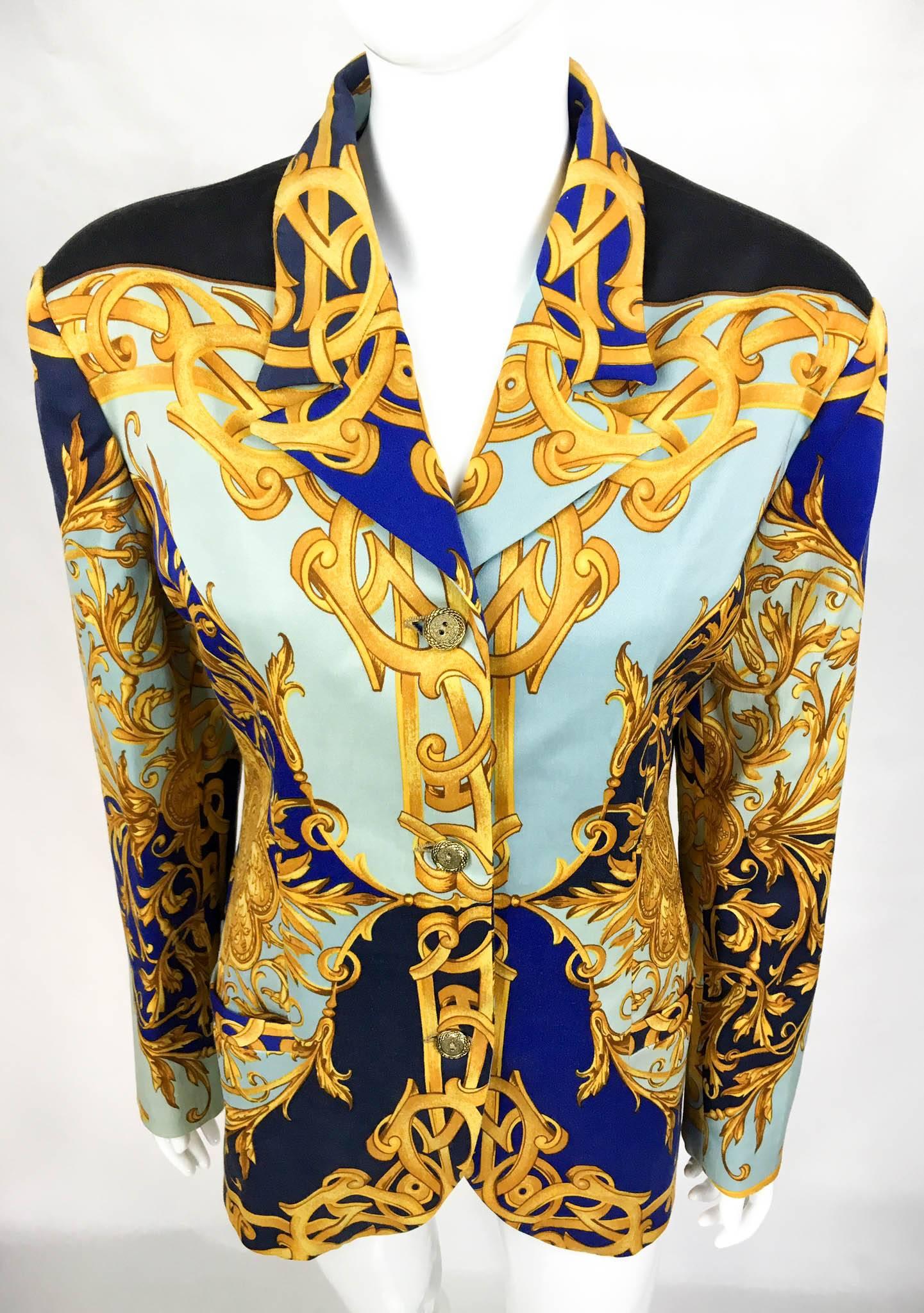 Versace Baroque Print Jacket - 1990s In Excellent Condition In London, Chelsea