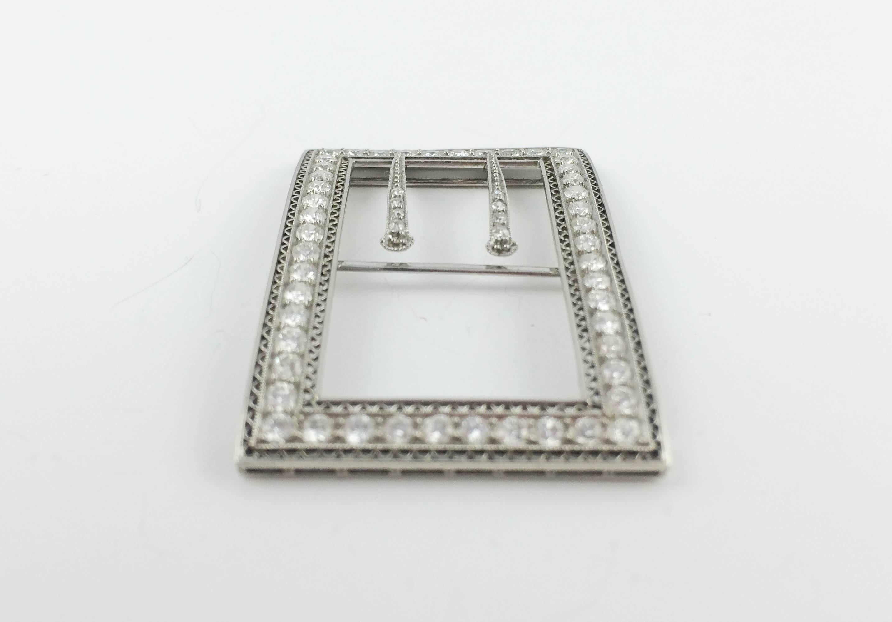 Marcus & Co Platinum and Diamonds Choker Slide - 1920s In Excellent Condition In London, Chelsea