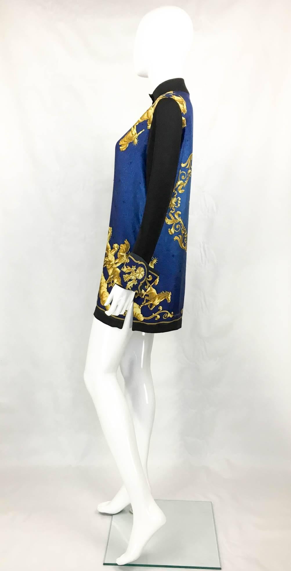 Hermes Cosmos Print Silk Shirt / Jacket - 1990s In Excellent Condition In London, Chelsea