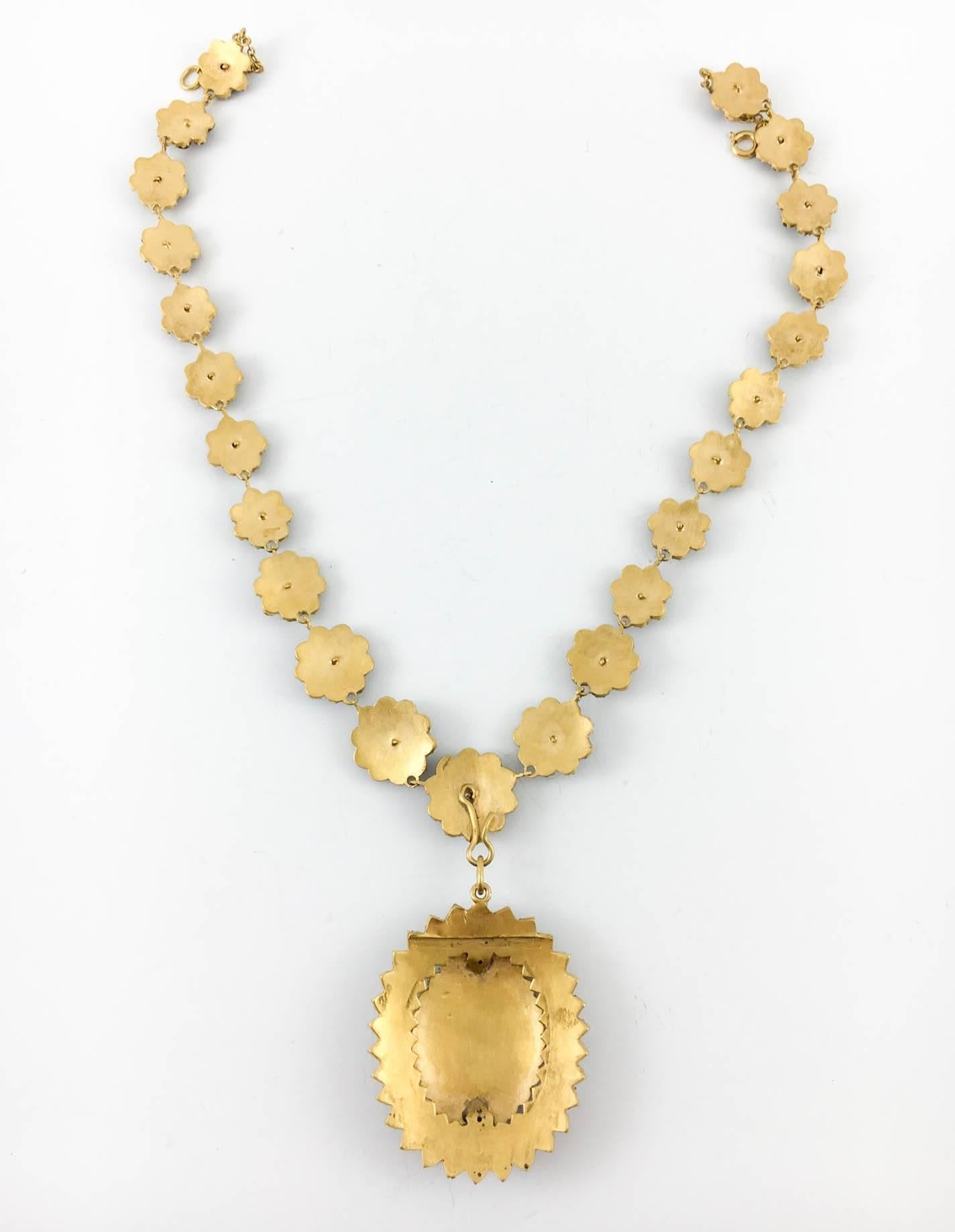 Antique Hungarian Garnet Necklace - 1900s 2