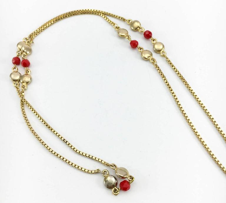 Chanel Lipstick Pendant Necklace at 1stDibs chanel lipstick necklace