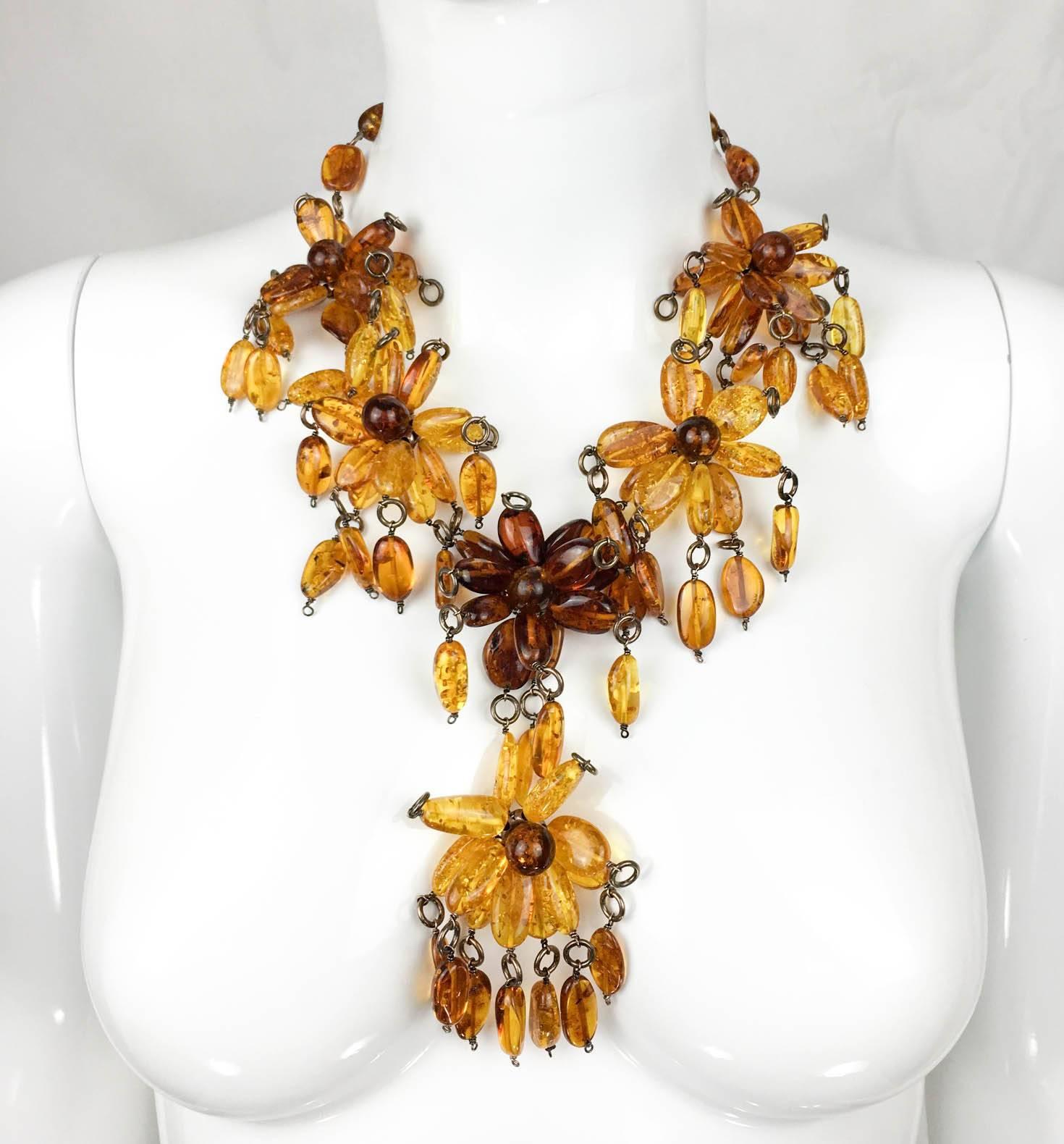 Bottega Veneta Amber Necklace - Runway 2009 In Excellent Condition In London, Chelsea