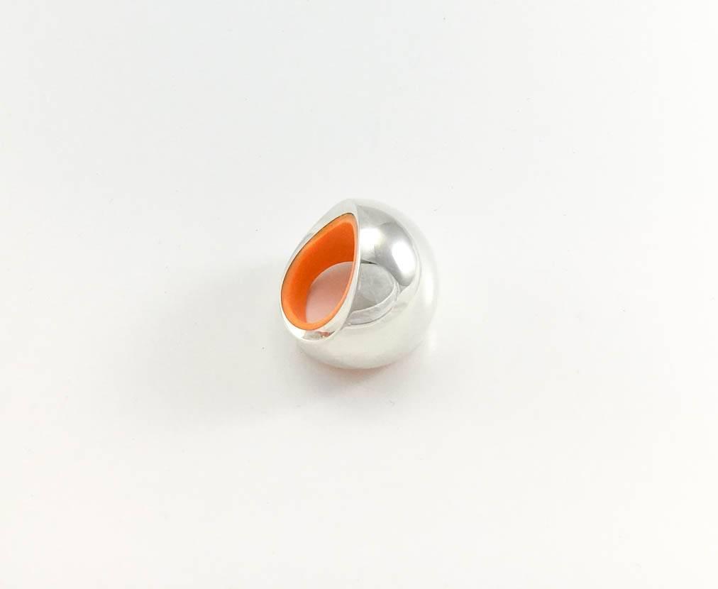 Hermes Silver Ring (Quark Collection) at 1stdibs
