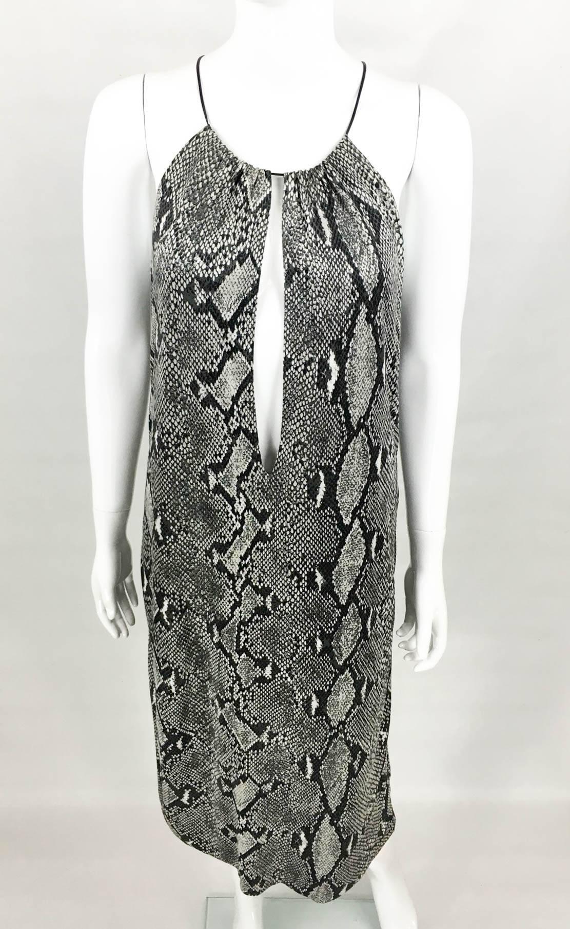 Gucci by Tom Ford Runway Python Print Dress - Circa 2000 In Excellent Condition For Sale In London, Chelsea