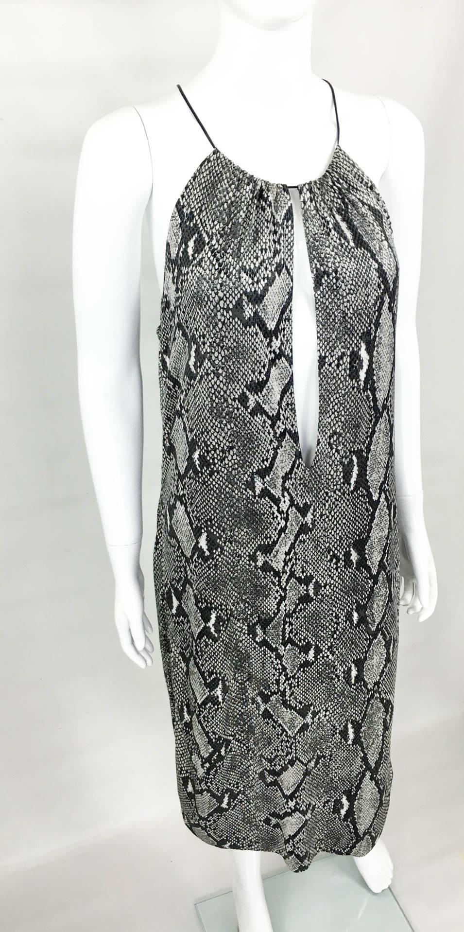 Women's Gucci by Tom Ford Runway Python Print Dress - Circa 2000 For Sale