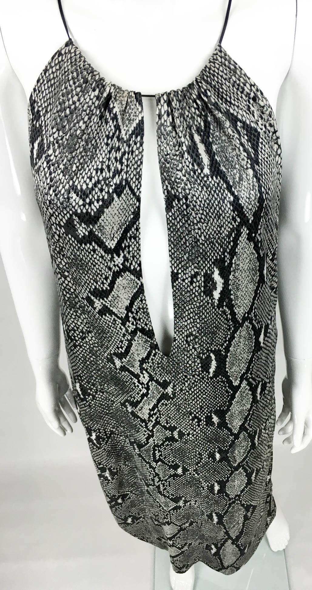 Gucci by Tom Ford Runway Python Print Dress - Circa 2000 For Sale 1