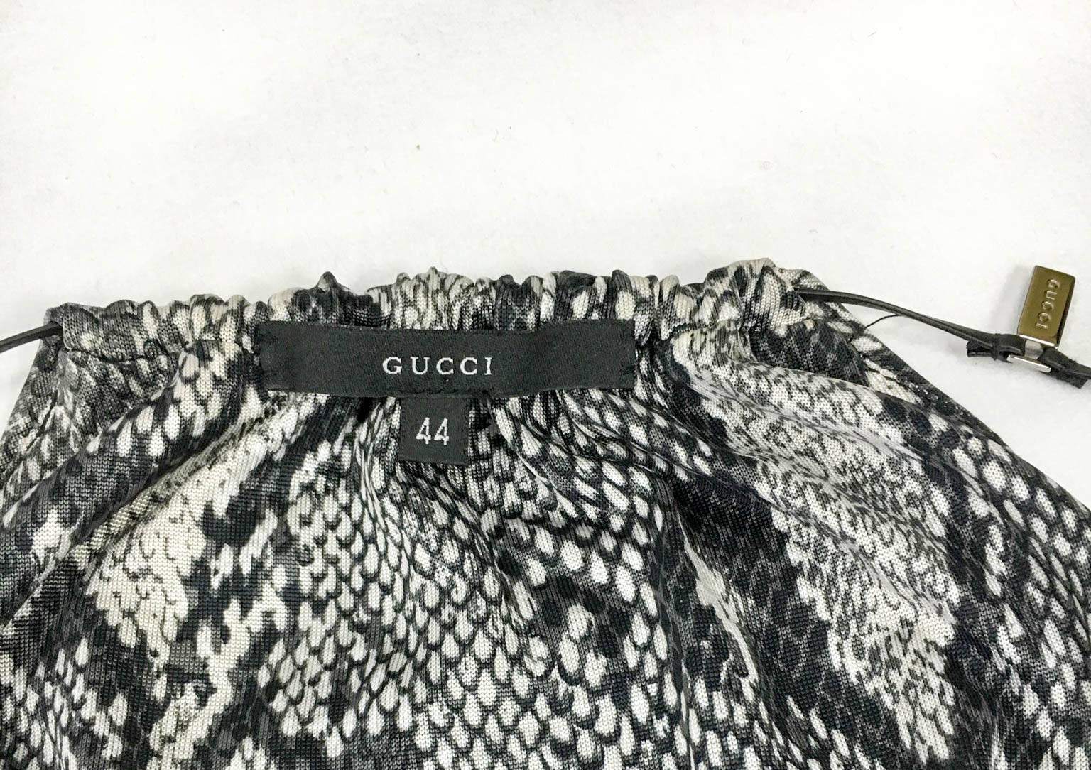 Gucci by Tom Ford Runway Python Print Dress - Circa 2000 For Sale 5