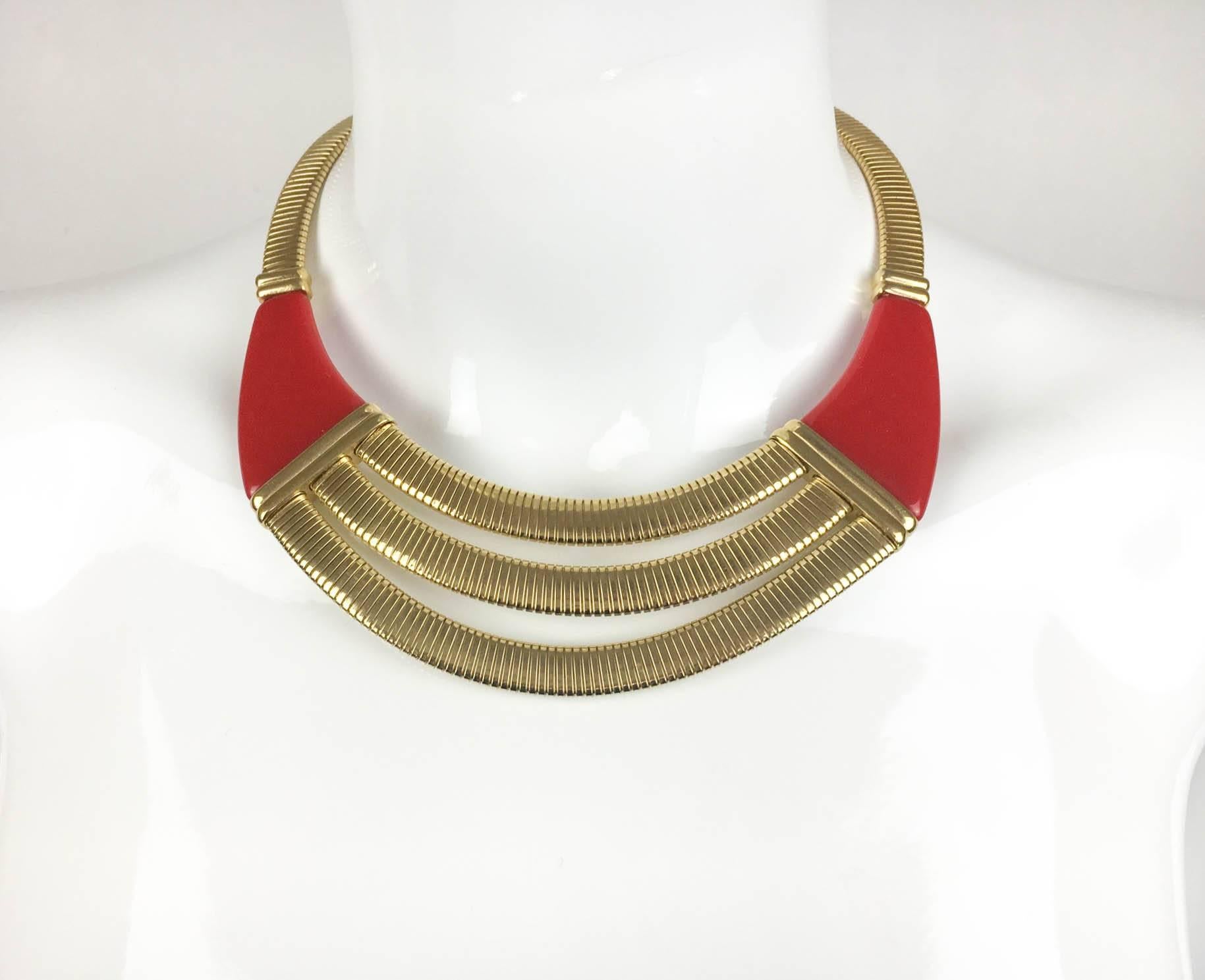 Women's or Men's Givenchy Art Deco Inspired Necklace - 1970s