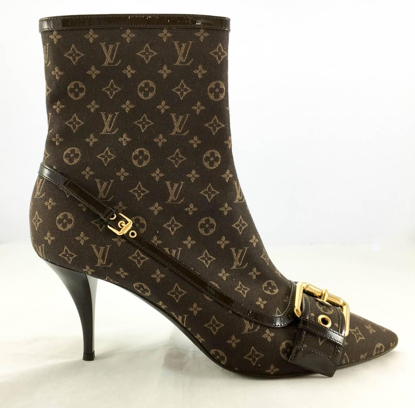 Louis Vuitton Mimosa Monogram Mini Ankle Boots - 2006 In New Condition In London, Chelsea
