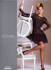 Dior Lace and Sequins Black Dress, Fall / Winter Campaign 1987