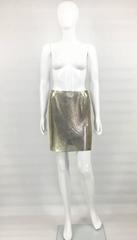 Paco Rabanne Futuristic Silver Chainmail Mini Skirt - Circa 1968