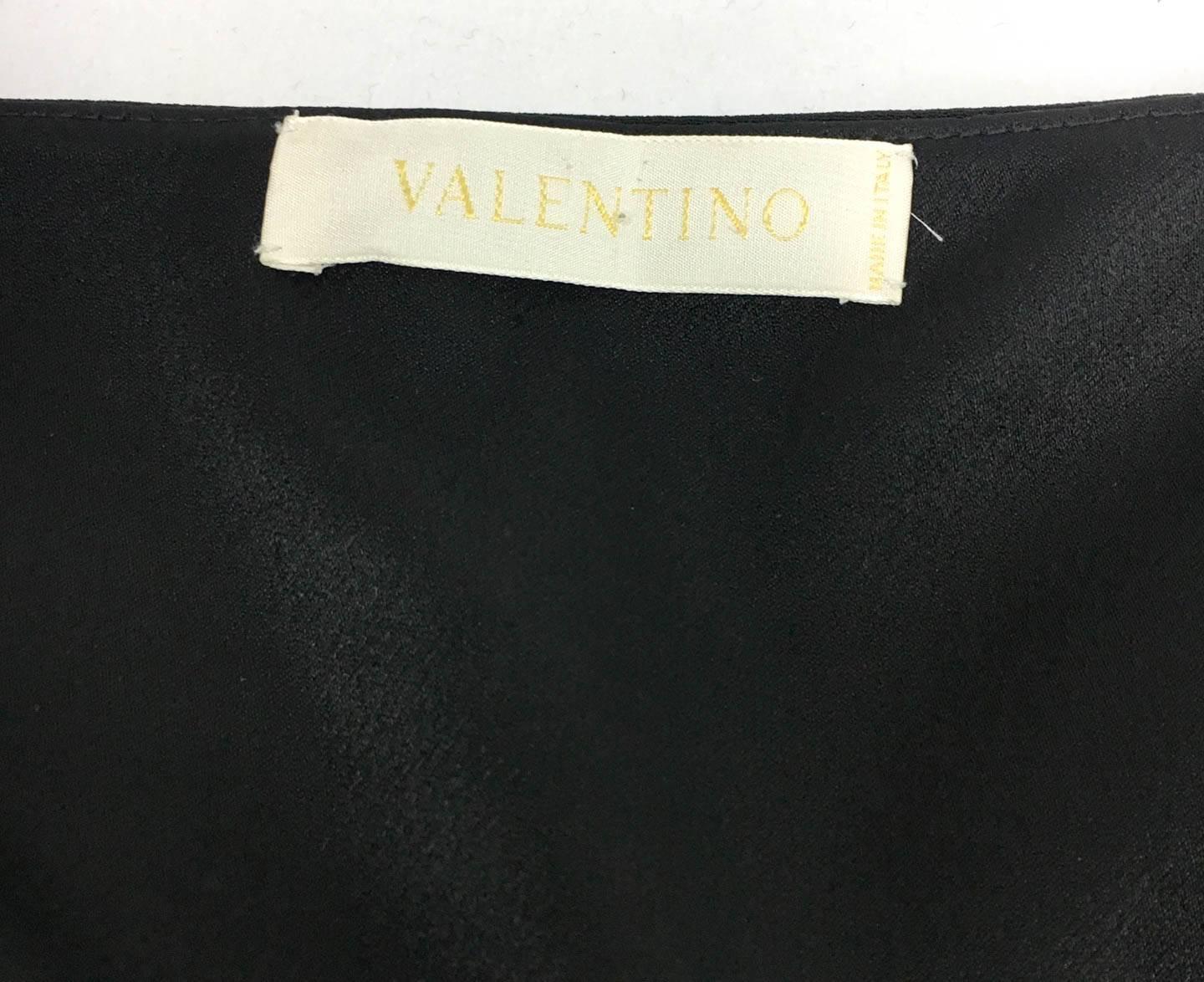Valentino Silk-Blend Black Evening Dress With Buckle Details - 21st Century 5