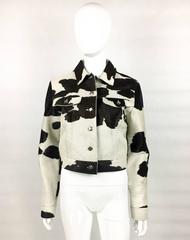 Fendi Numbered Cow Print Calf Hair Jacket - 1990s