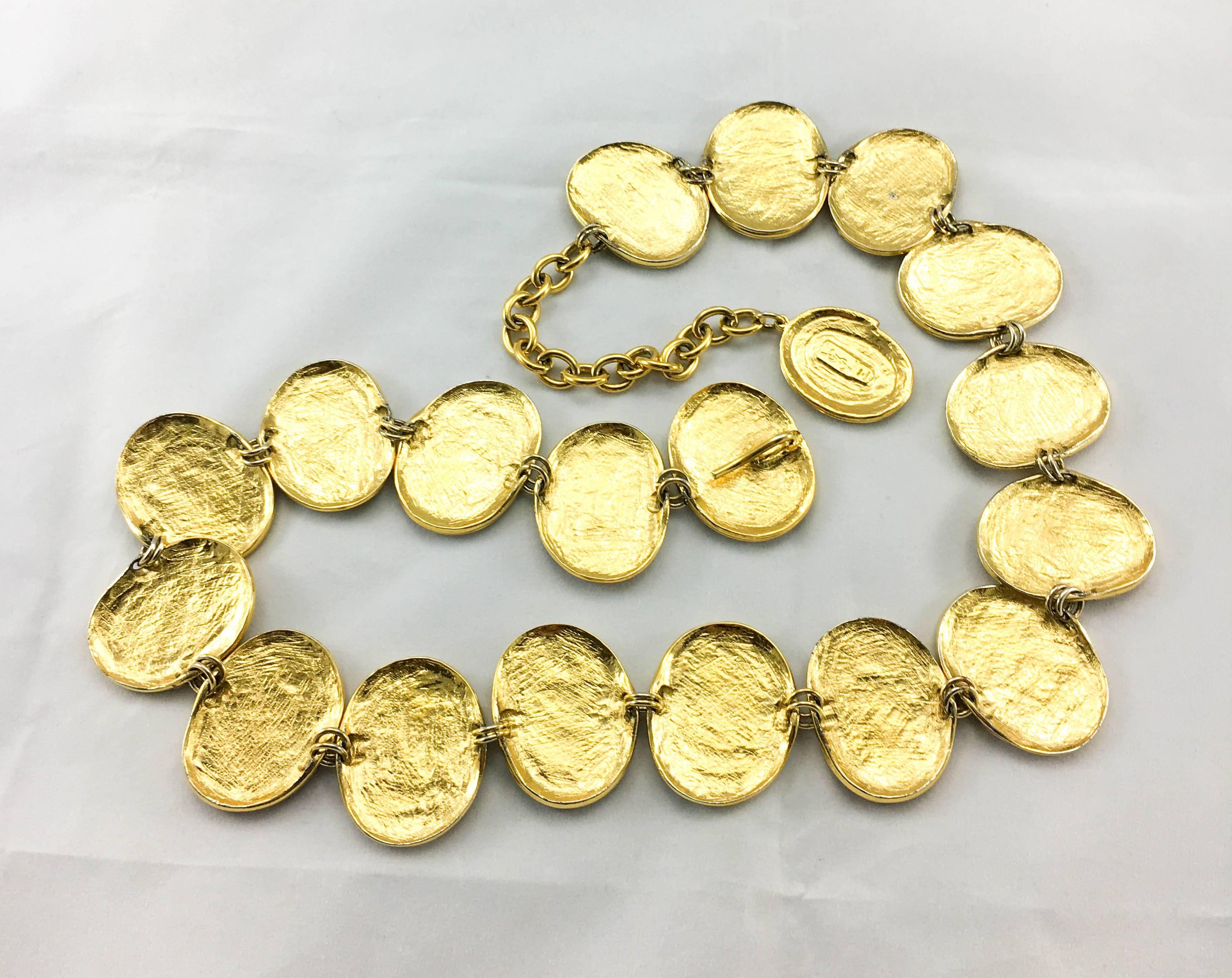 Yves Saint Laurent Gold-Plated 'Spiral' Belt / Necklace - 1980's 5