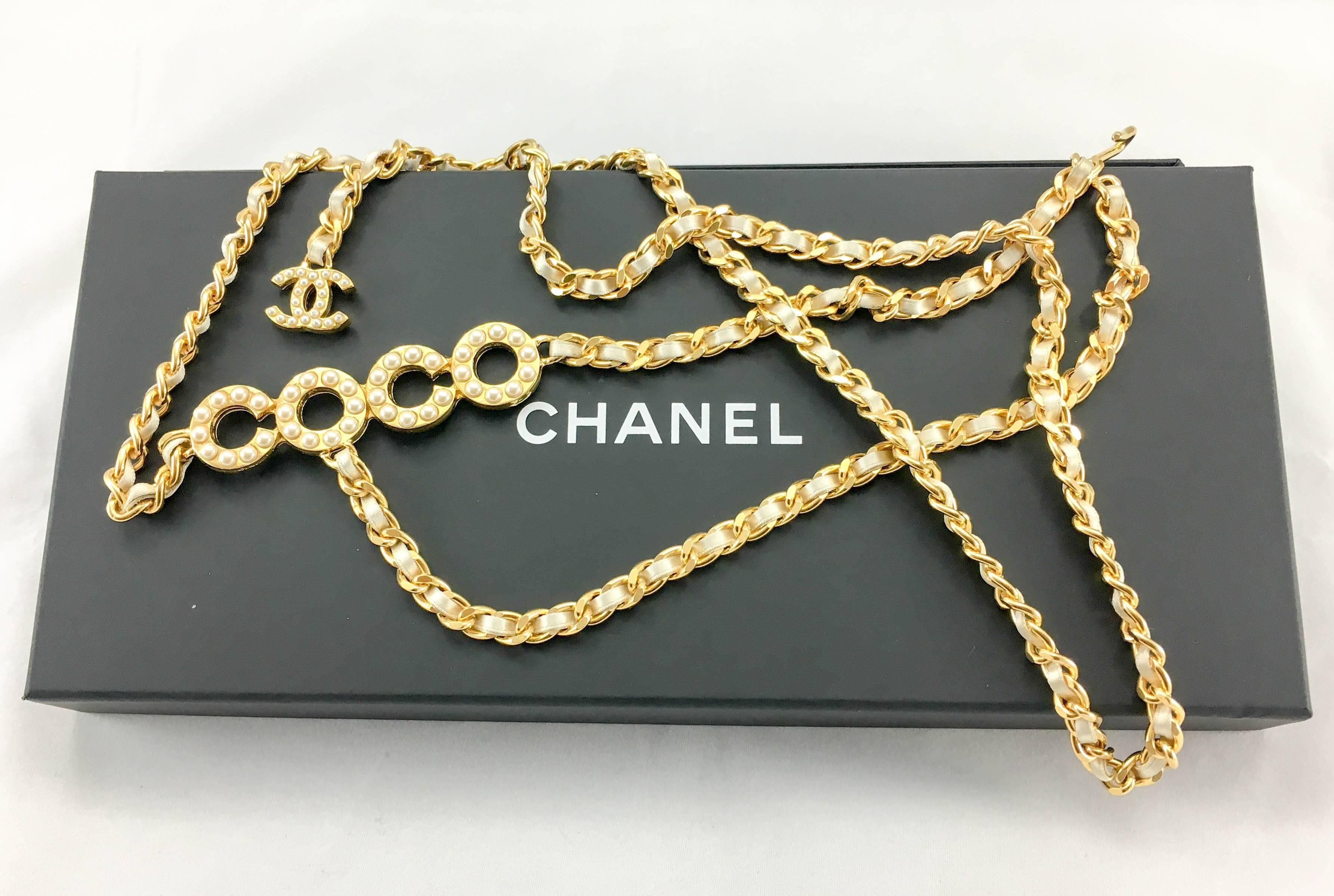 Gorgeous Vintage Chanel ‘Coco’ Belt / Necklace. This fabulous piece by Chanel dates from 2001. From a collection that had Lagerfeld showcasing the word ‘Coco’ on various pieces paying homage to the legendary founder. Extremely versatile, it can be