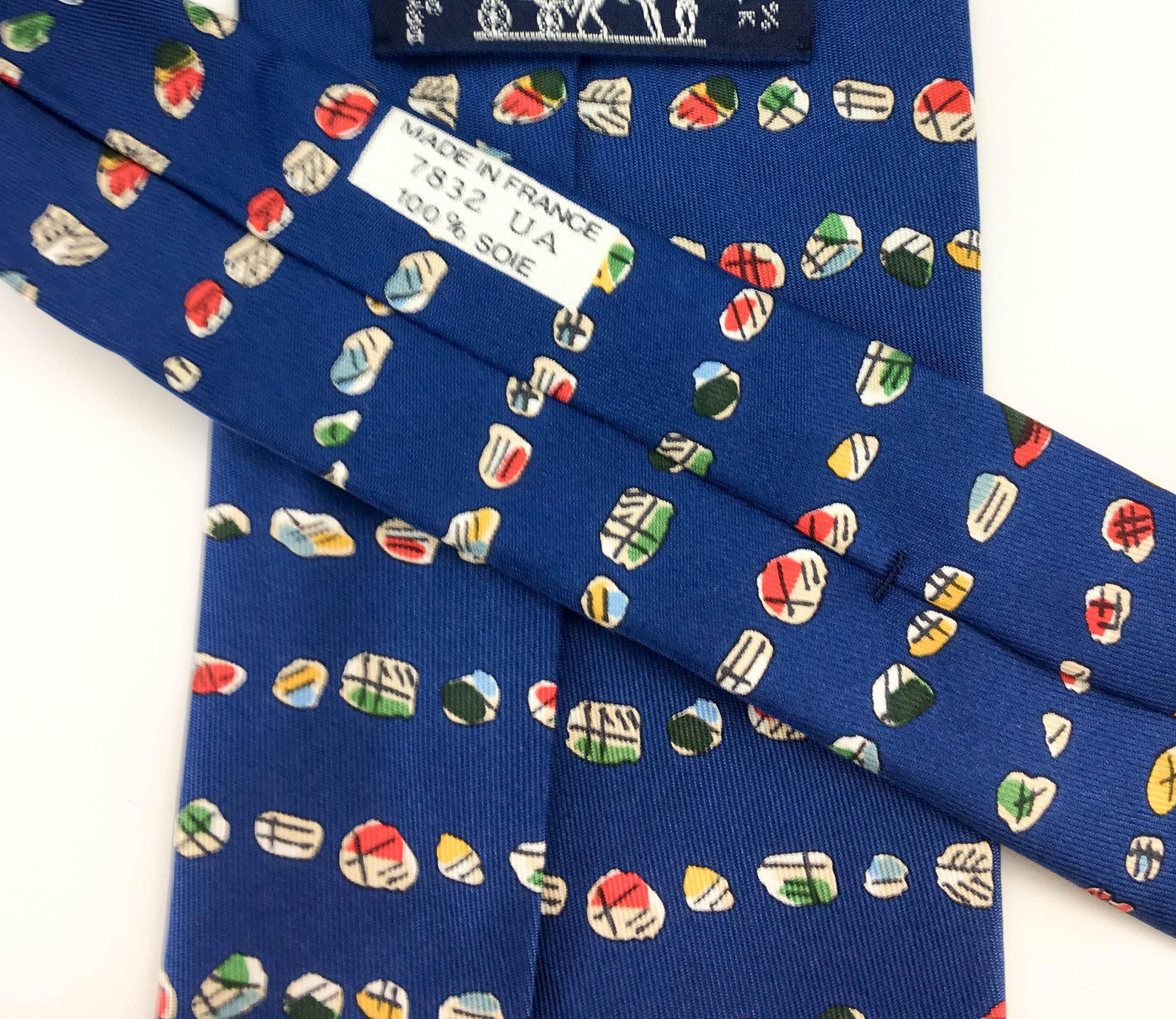 Hermes Silk Tie (Print 7832 UA) In Excellent Condition In London, Chelsea