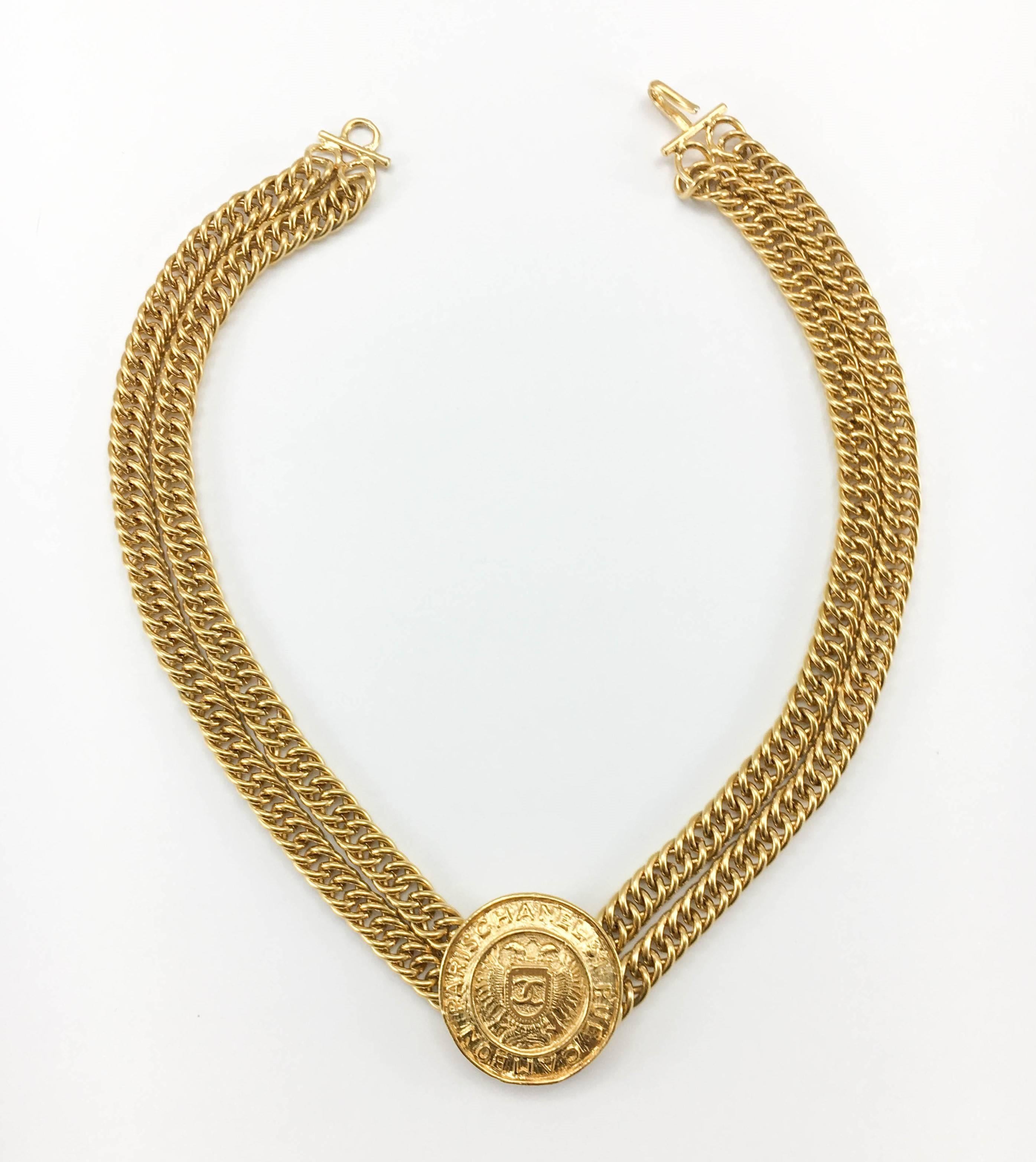 Chanel 'Rue Cambon' Medallion Necklace - Circa 1990 1