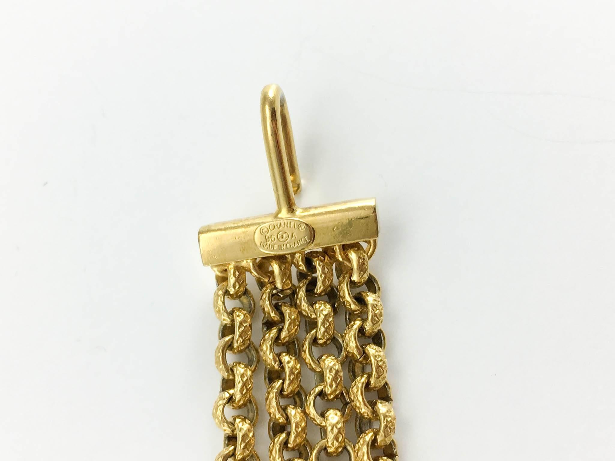 Women's Chanel Gold-Tone Baroque-Esque Heart Necklace / Belt - 1996
