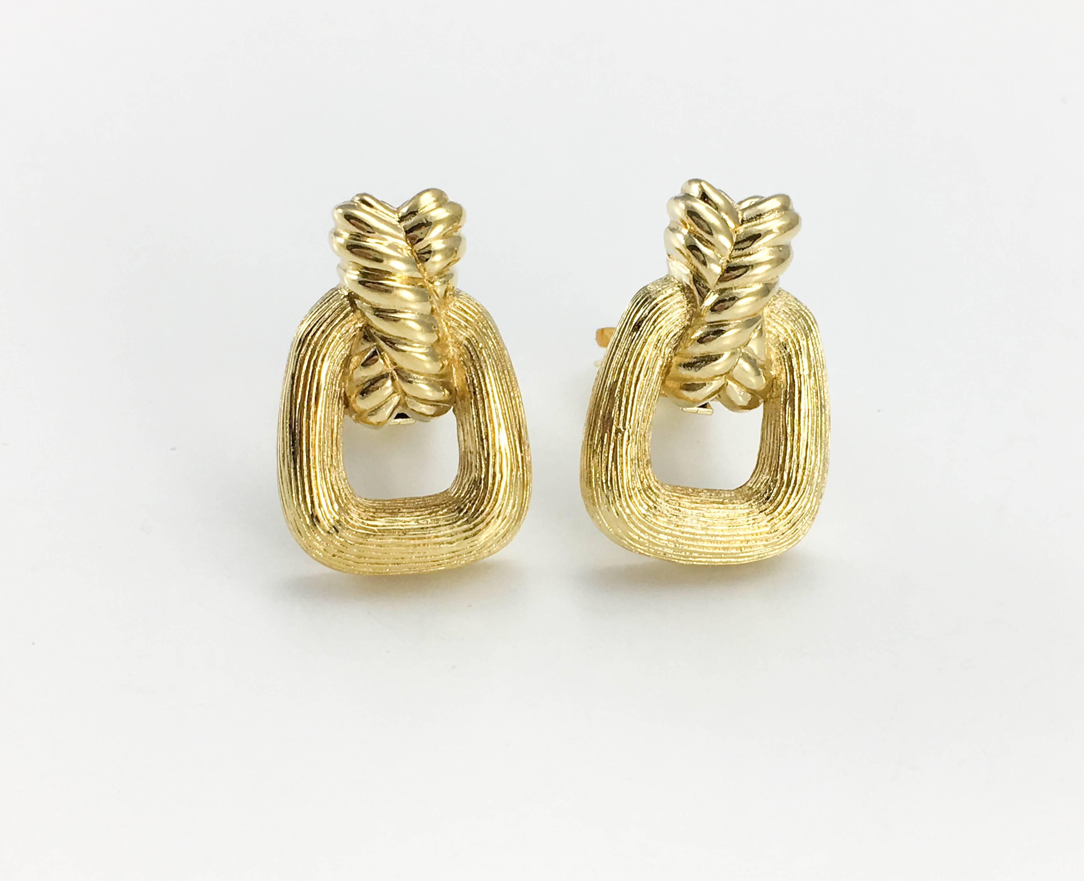 Women's 1980s Dior Gold-Tone Clip-On Earrings