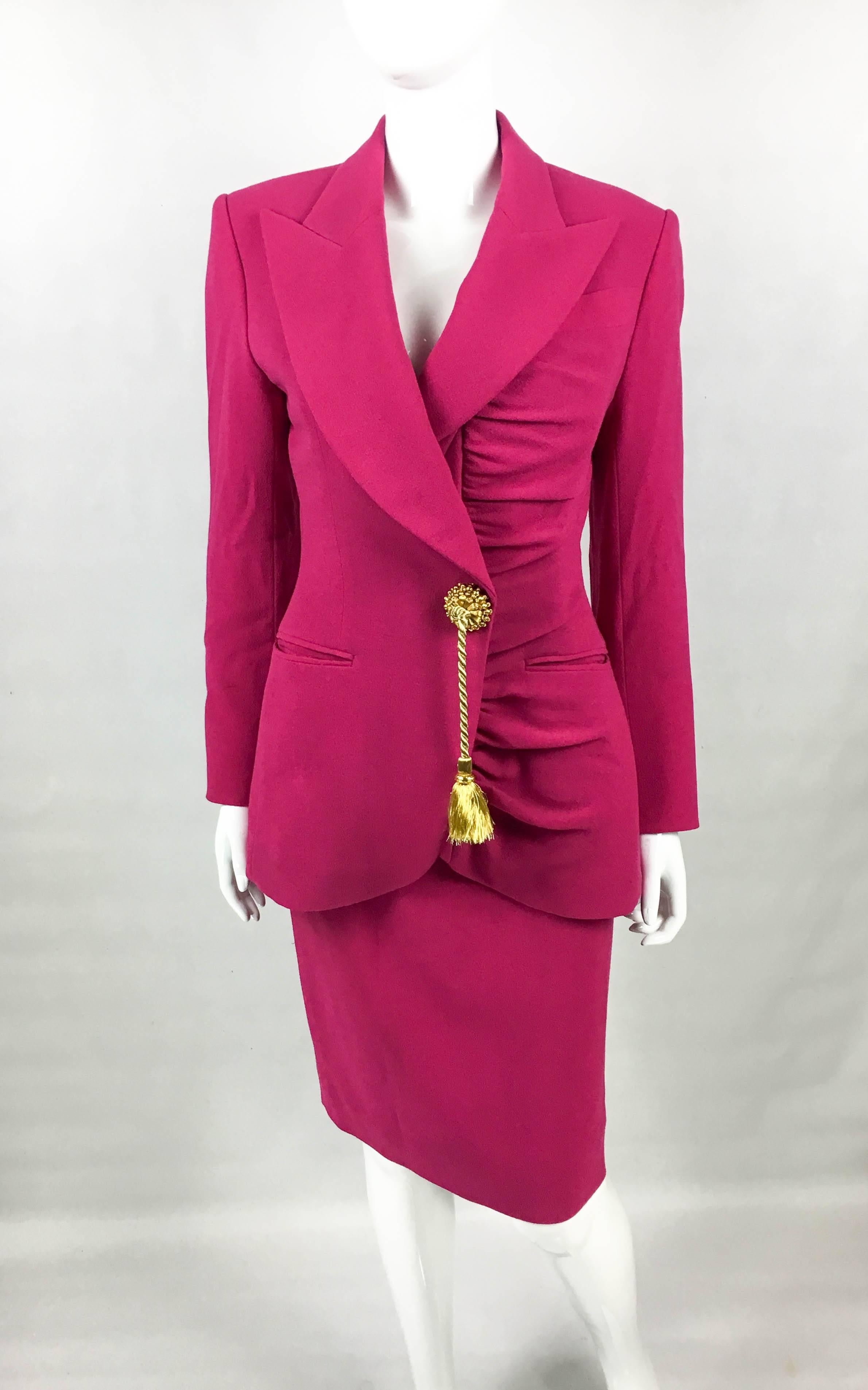 dior pink suit