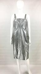 Chanel Runway Silver Lambskin Leather Dress, 1999