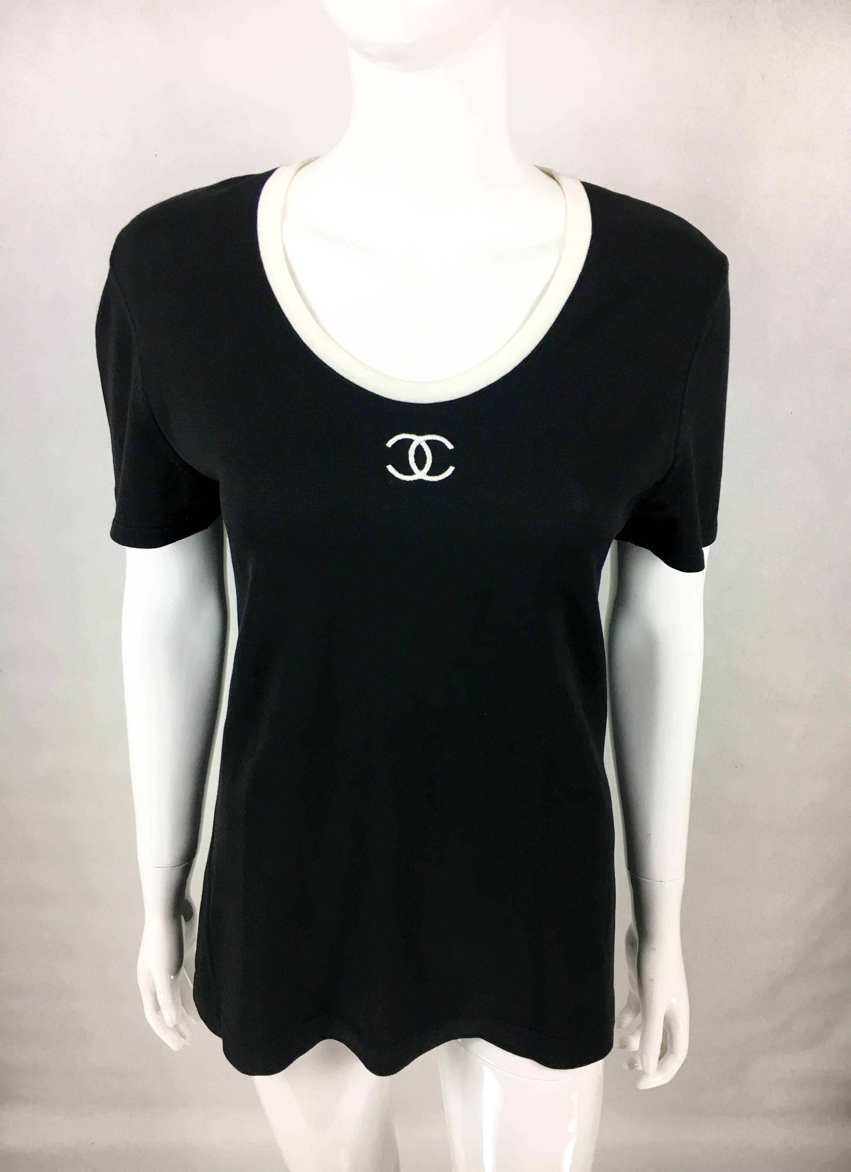 chanel jersey shirt