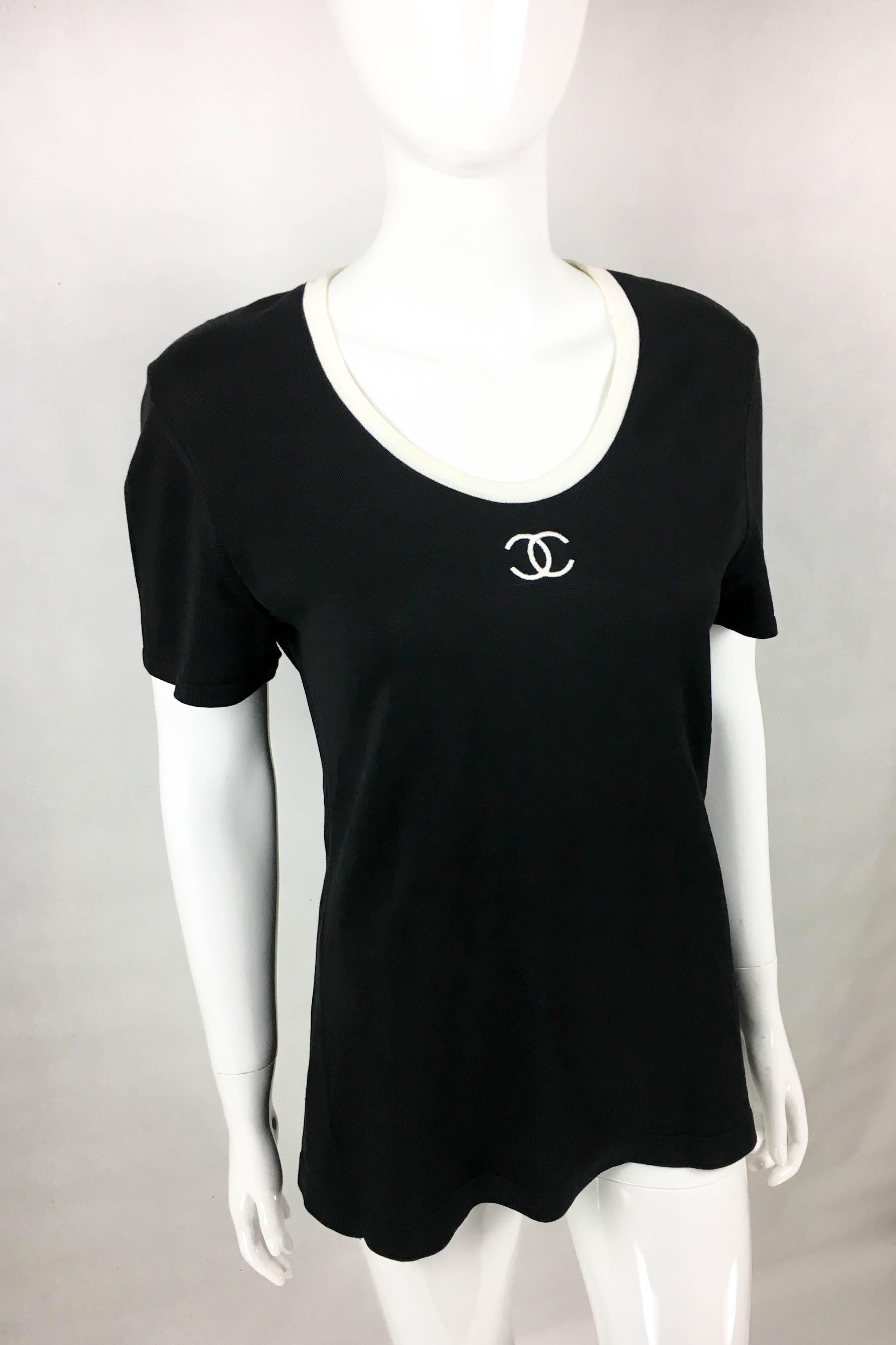 chanel black shirt