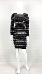 2010's Missoni Multi-Coloured Striped Black Dress