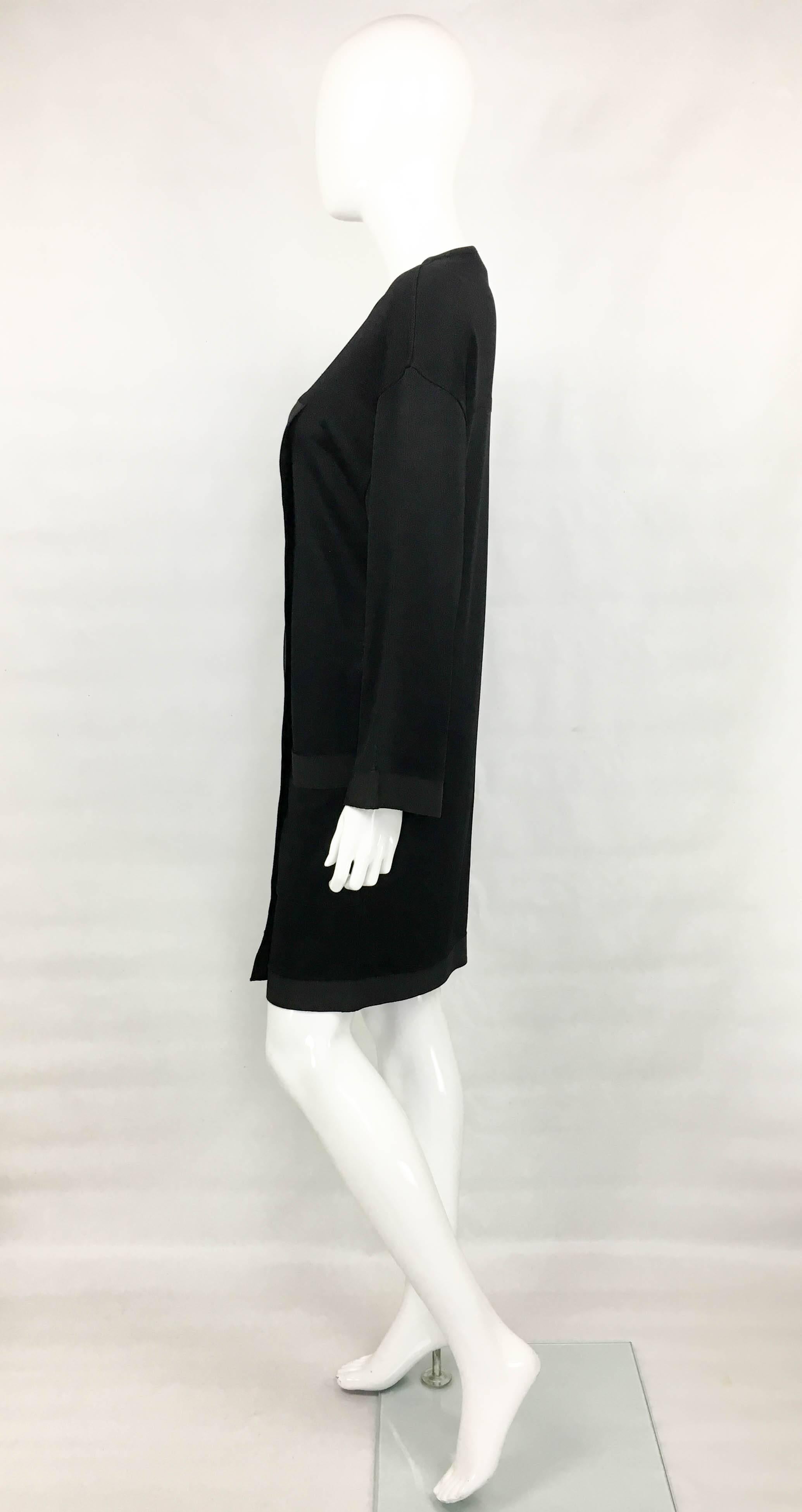 1990s Chanel Black Jumper Dress For Sale 1