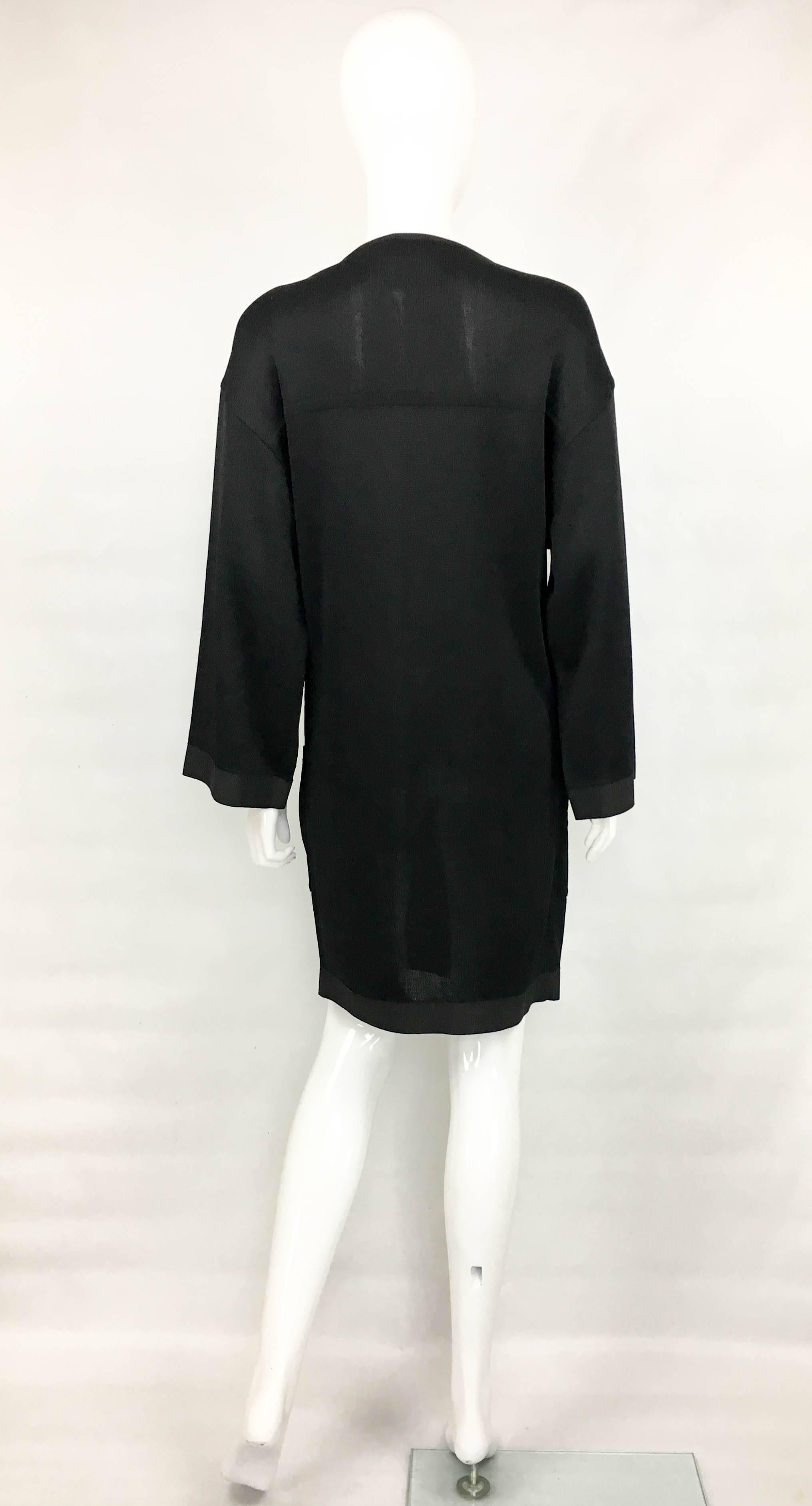 1990s Chanel Black Jumper Dress For Sale 3