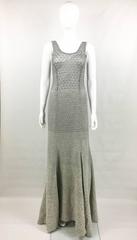 Missoni Grey Cashmere and Silver Lurex Gown
