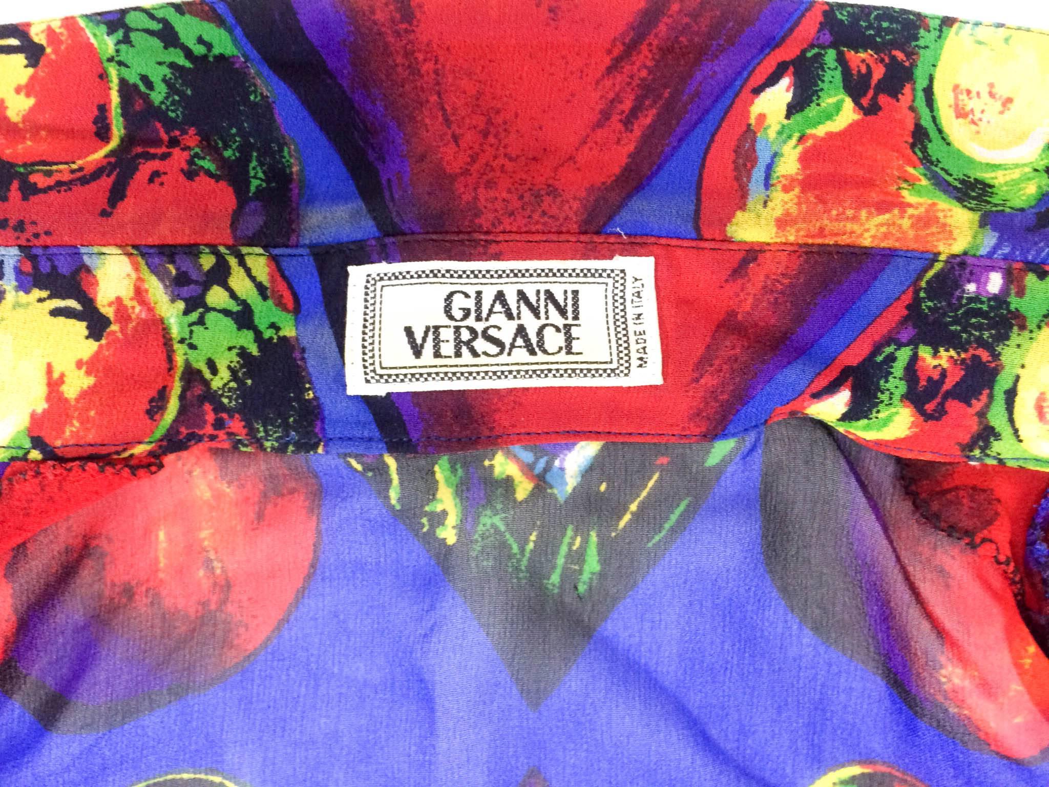 Versace 1997 Ad Campaign Chiffon Heart Shirt 4