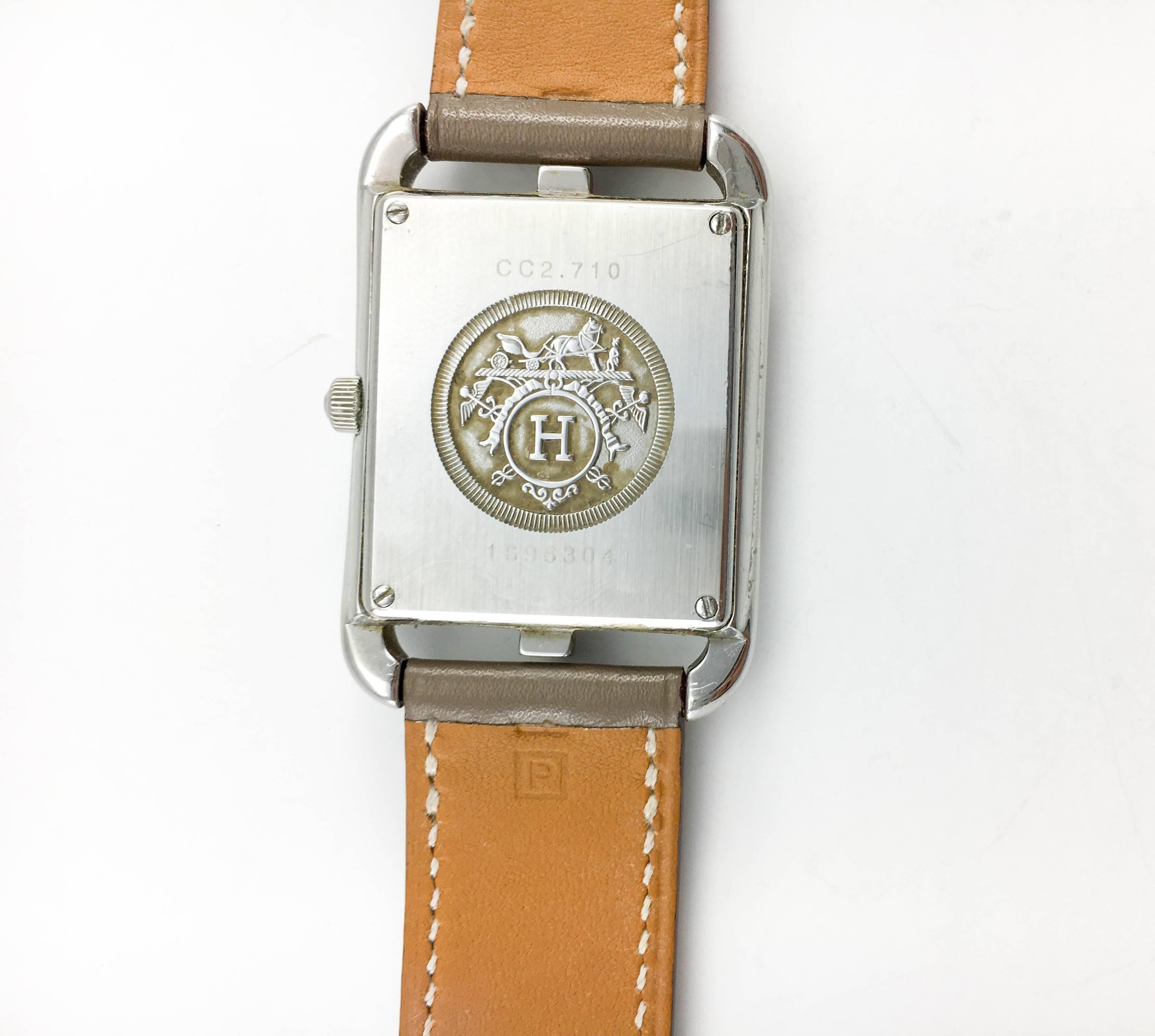 Hermes TGM Double Loop Strap Cape Cod Watch In New Condition In London, Chelsea