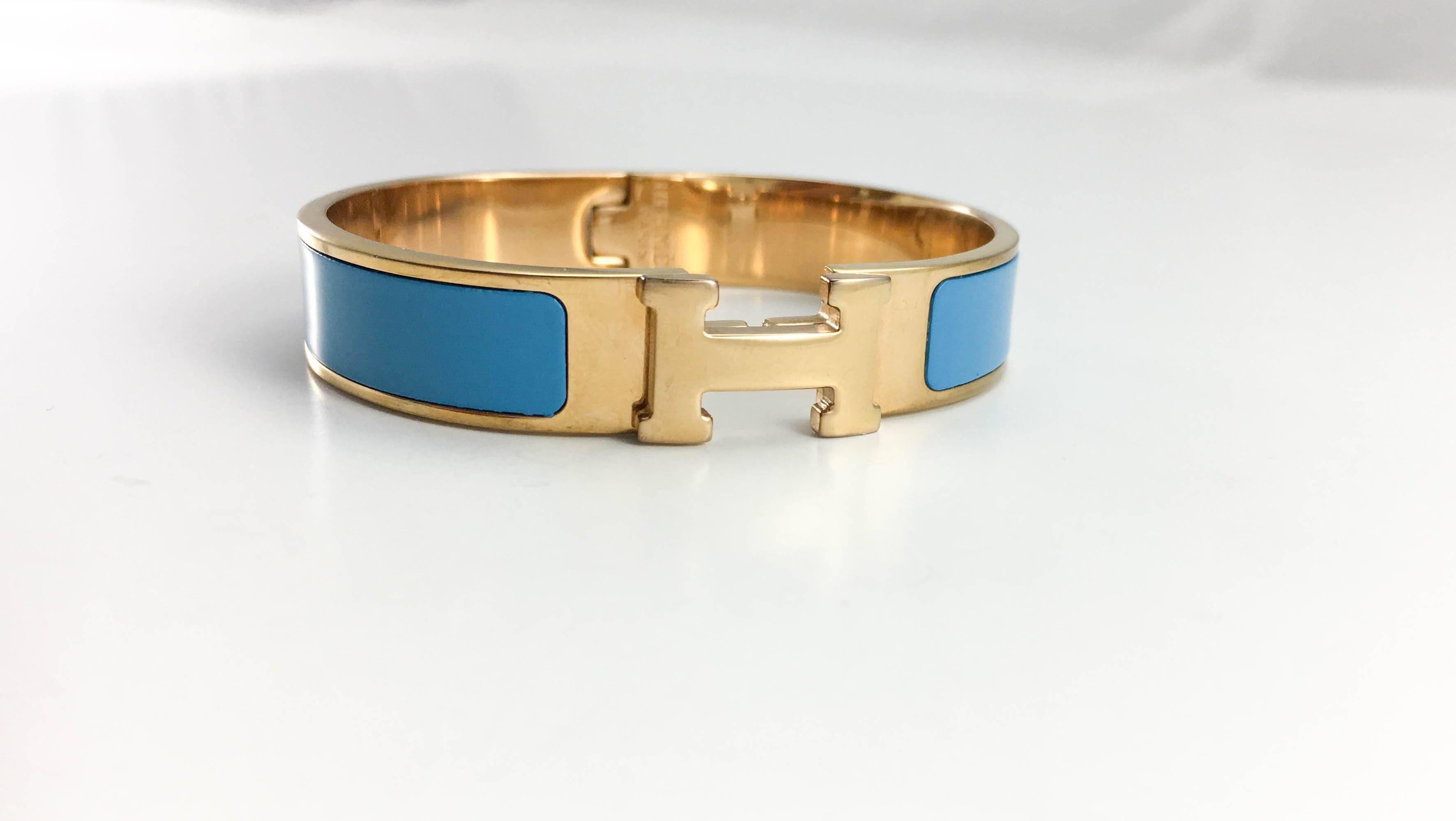 hermes blue bracelet