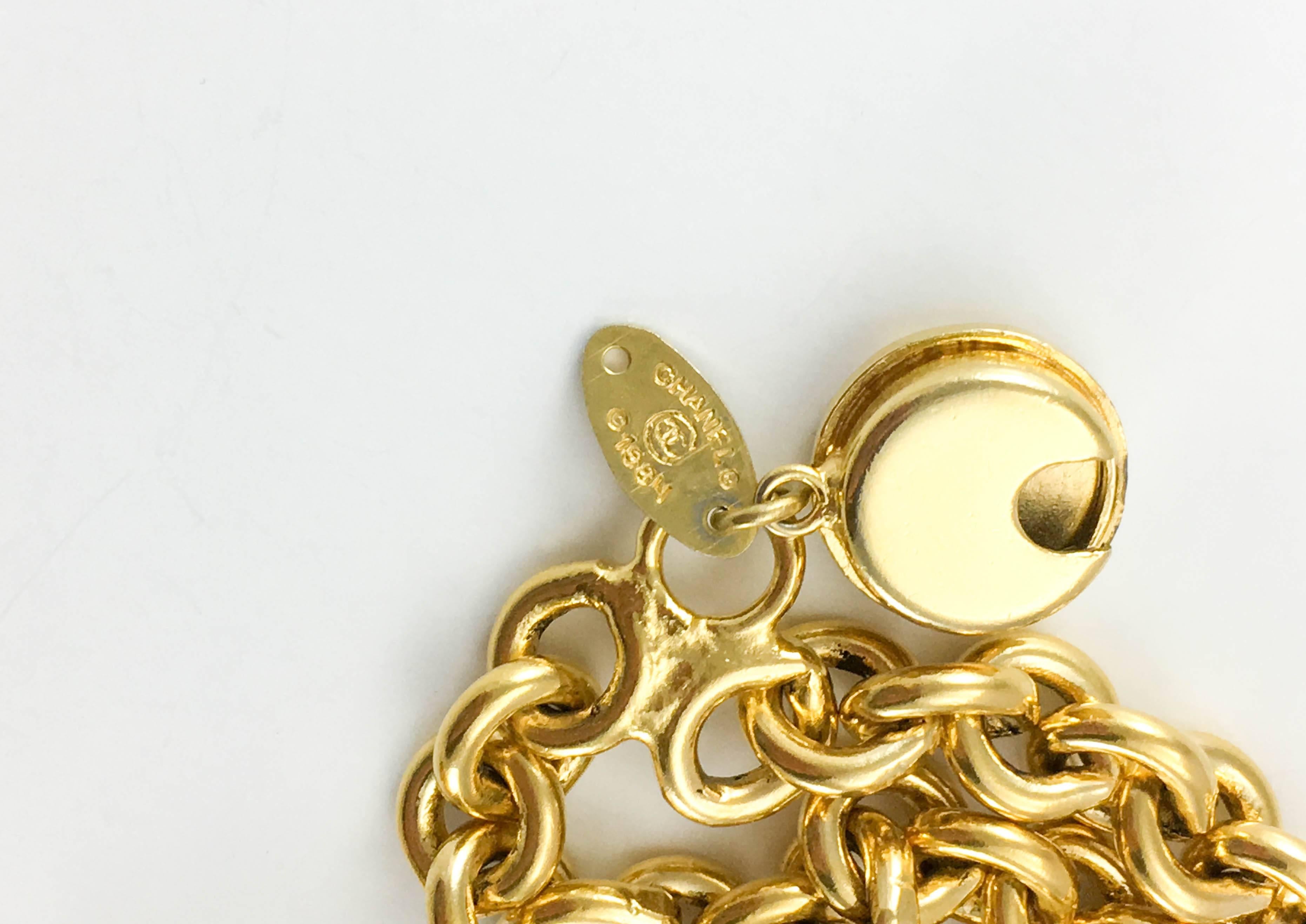 1984 Chanel Centaur Medallion Chain Necklace For Sale 3
