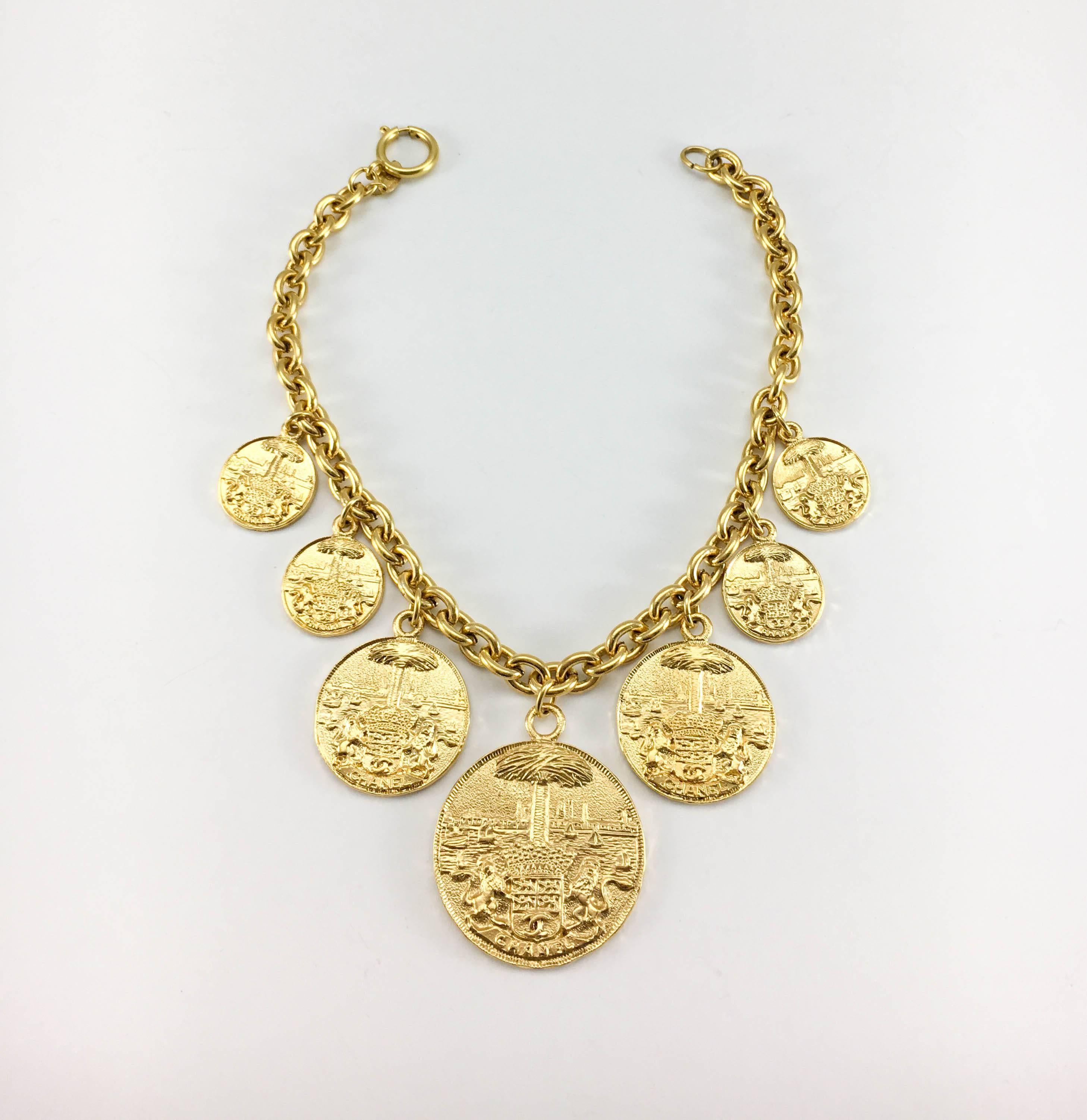 Women's 1980's Chanel Medallion Choker Necklace